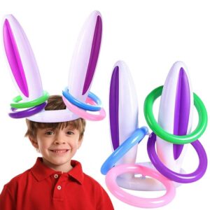 משחק מתנפח השחלת טבעות, בעיצוב אוזני ארנב